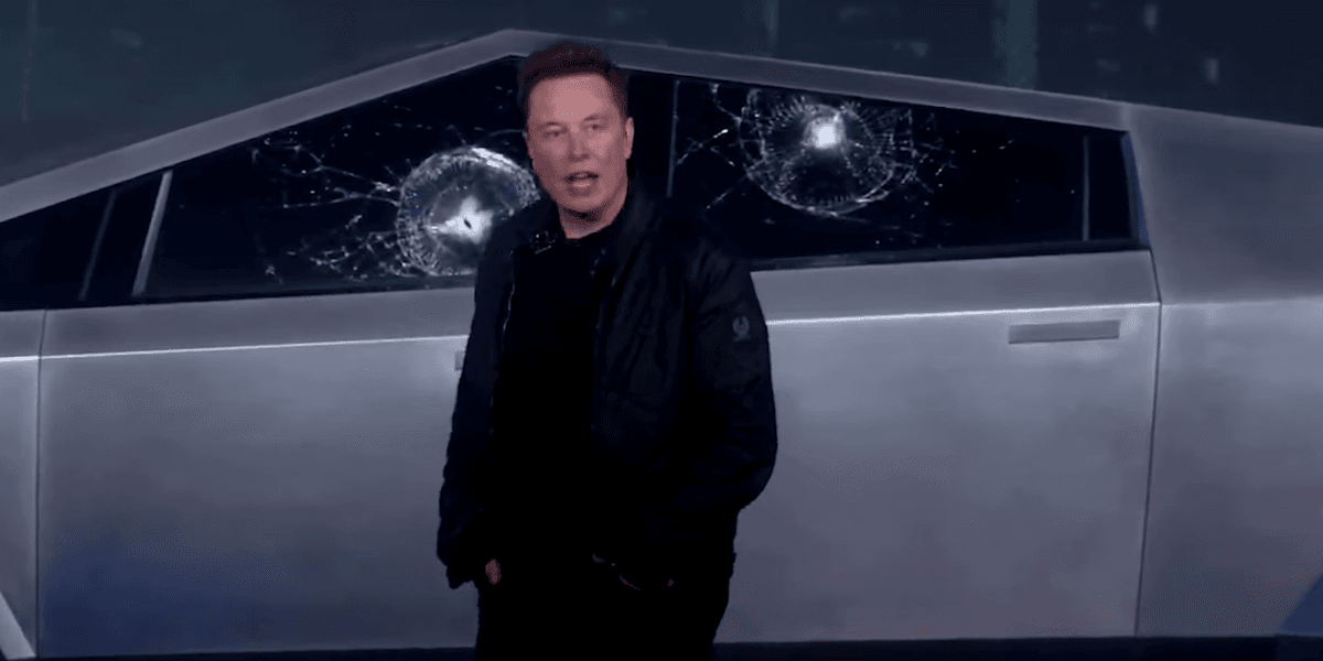 Smashed Tesla Tesla reveals electric Cybertruck - and smashes two windows - Gearbrain