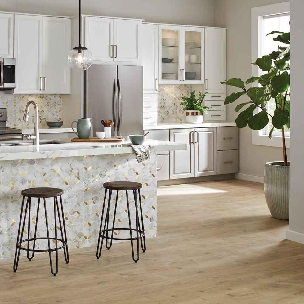 Kitchen with pergo defense plus flooring