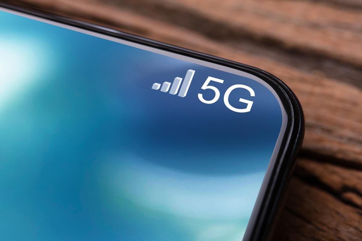 5G smartphone stock image