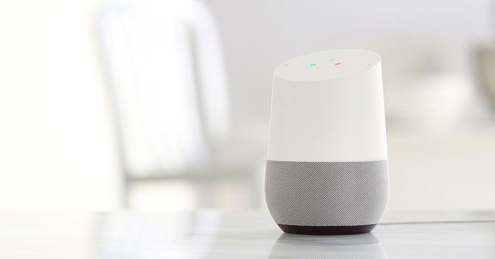 Photo of the Google Home smart speaker