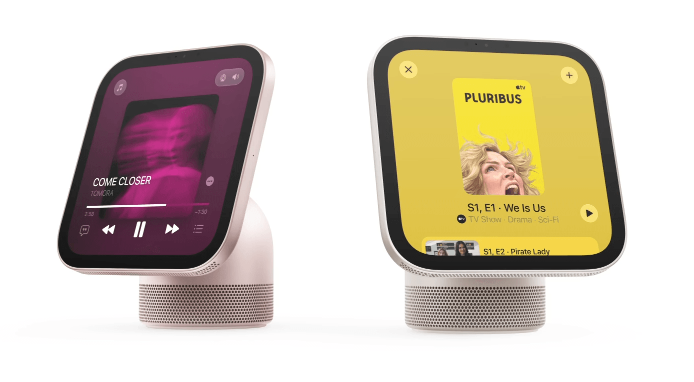 product shot of two Apple HomeView units.