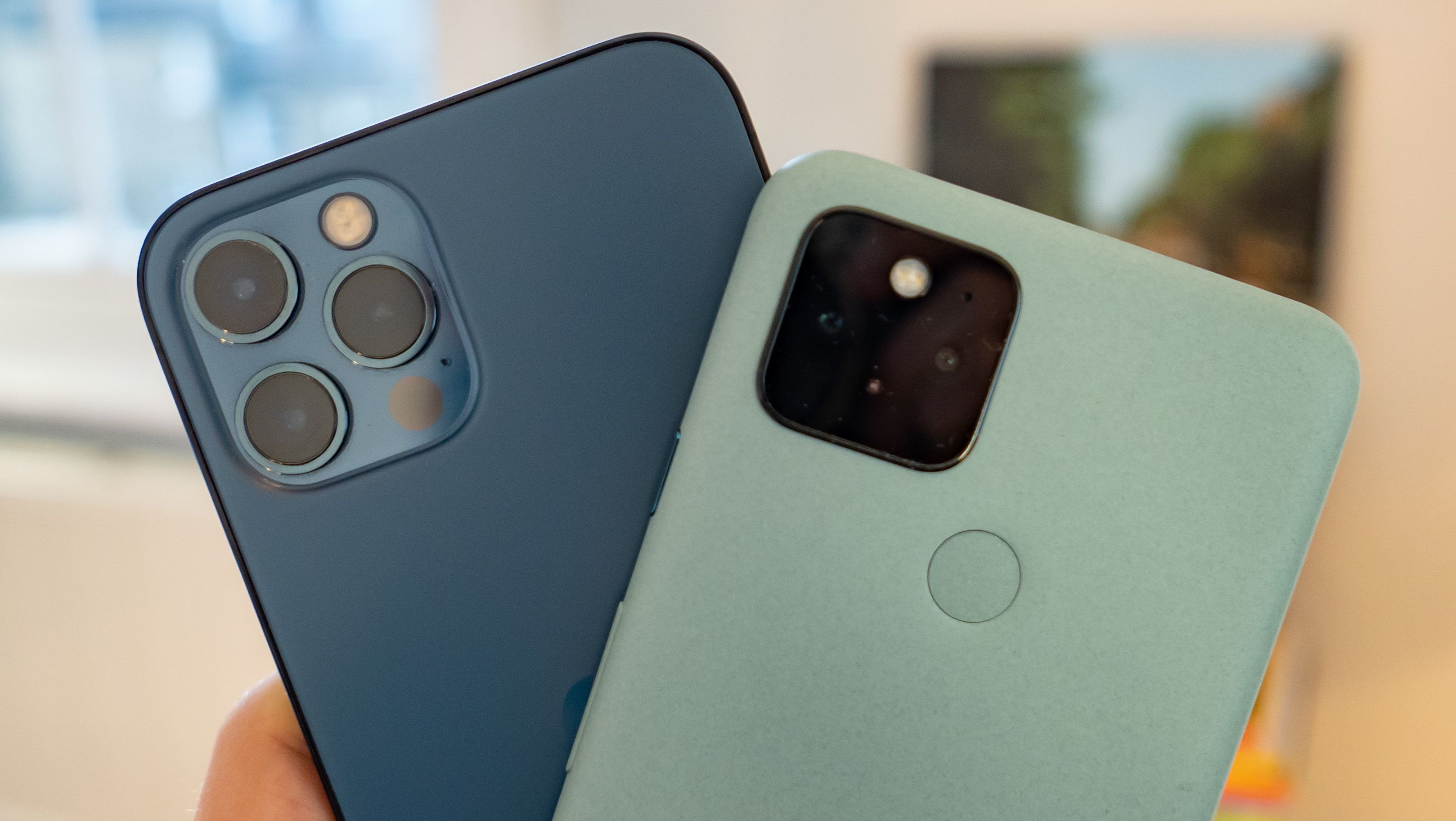 ​Apple iPhone 12 Pro and Google Pixel 5