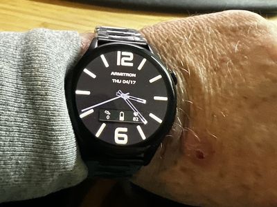 a photo of Armitron Connect Quantum Smartwatch on a man's wrist.