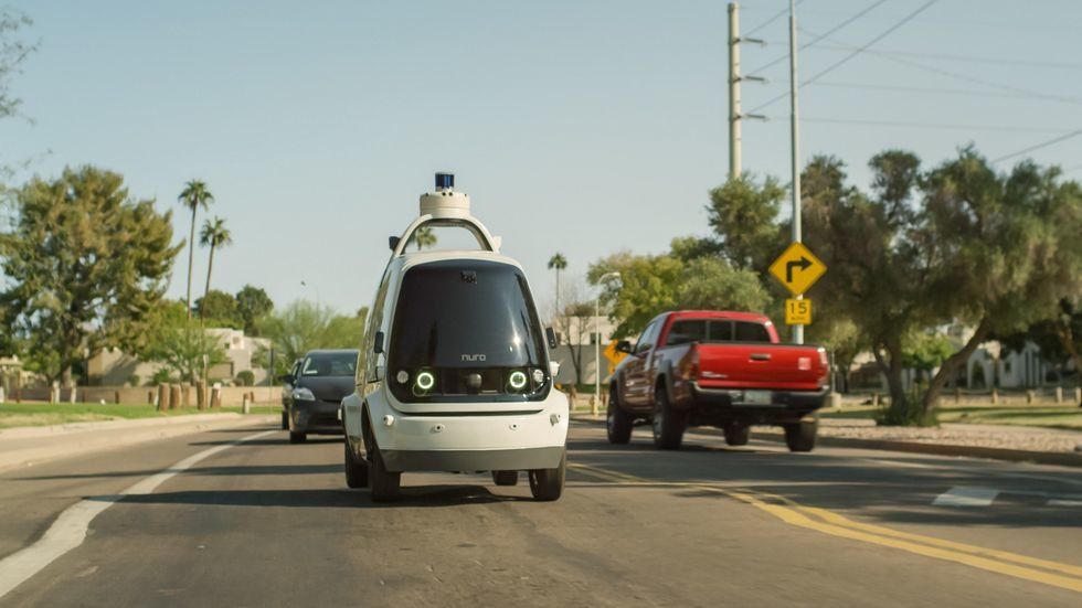 Nuro driverless food delivery vehicle