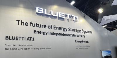 photo of Bluetti booth at CES Show 2025