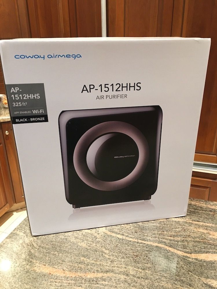 Photo of Coway Airmega AP-1512HHS air purifier on a countertop