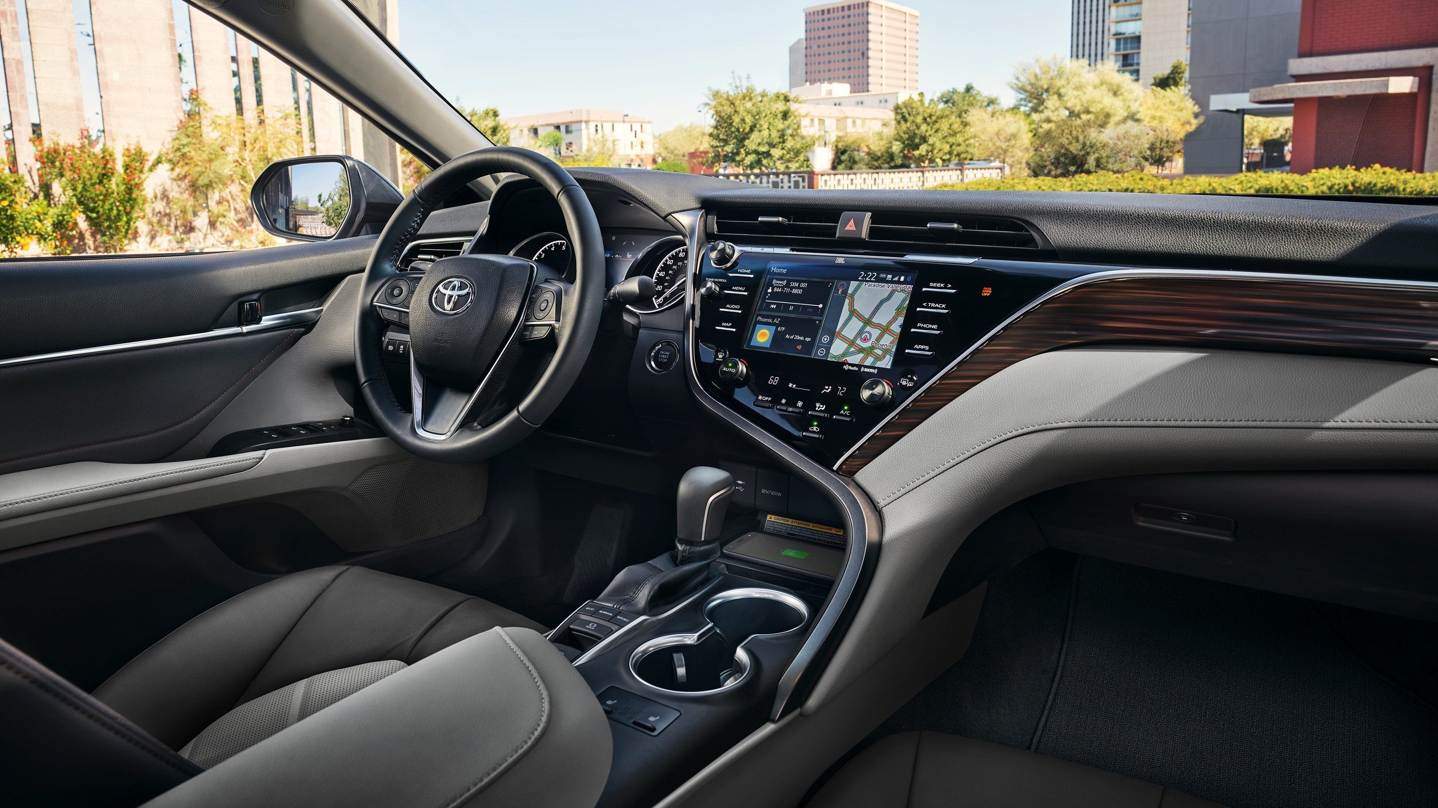 ​Dashboard touchscreen of the 2020 Toyota Camry