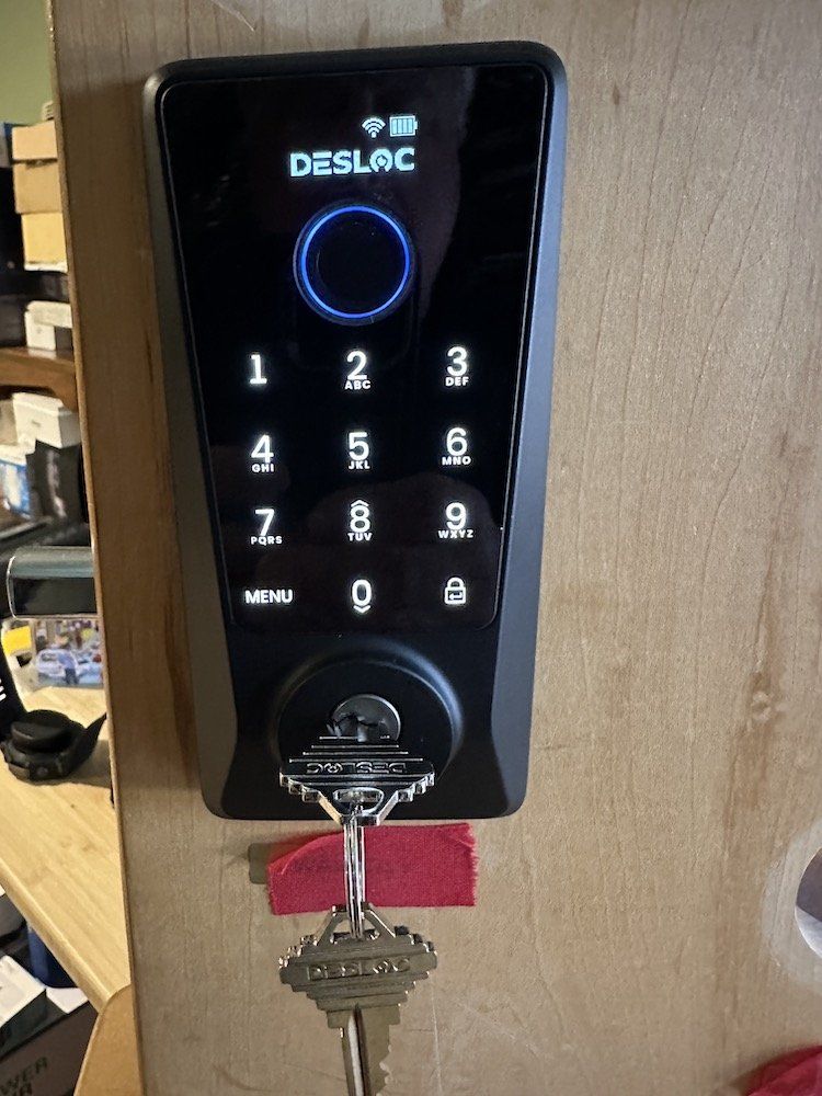 photo of DESLOC D110 Plus Smart Lock installed
