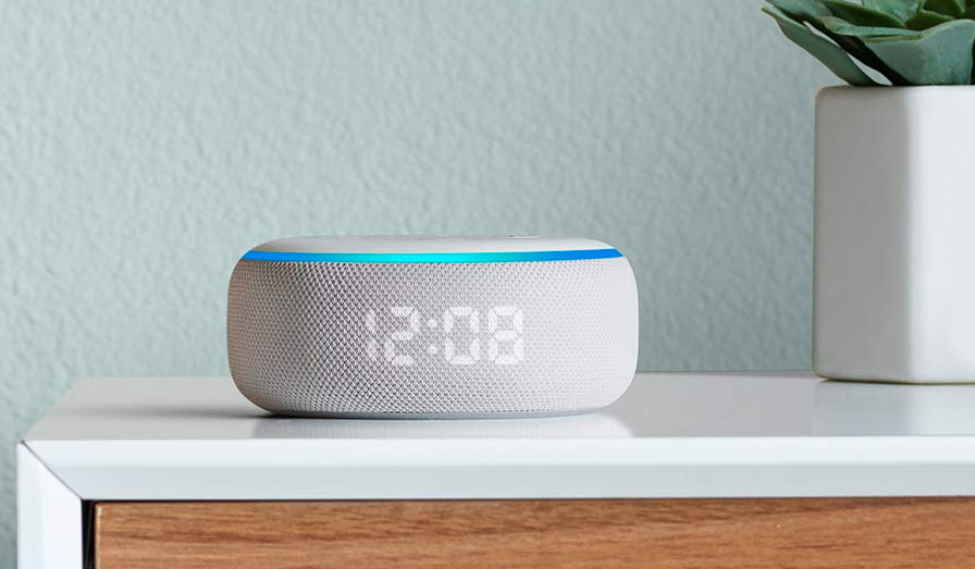 Amazon Echo Dot with Clock