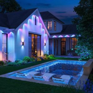 photo of a home at night lit up by Govee Permanent Outdoor Lighting