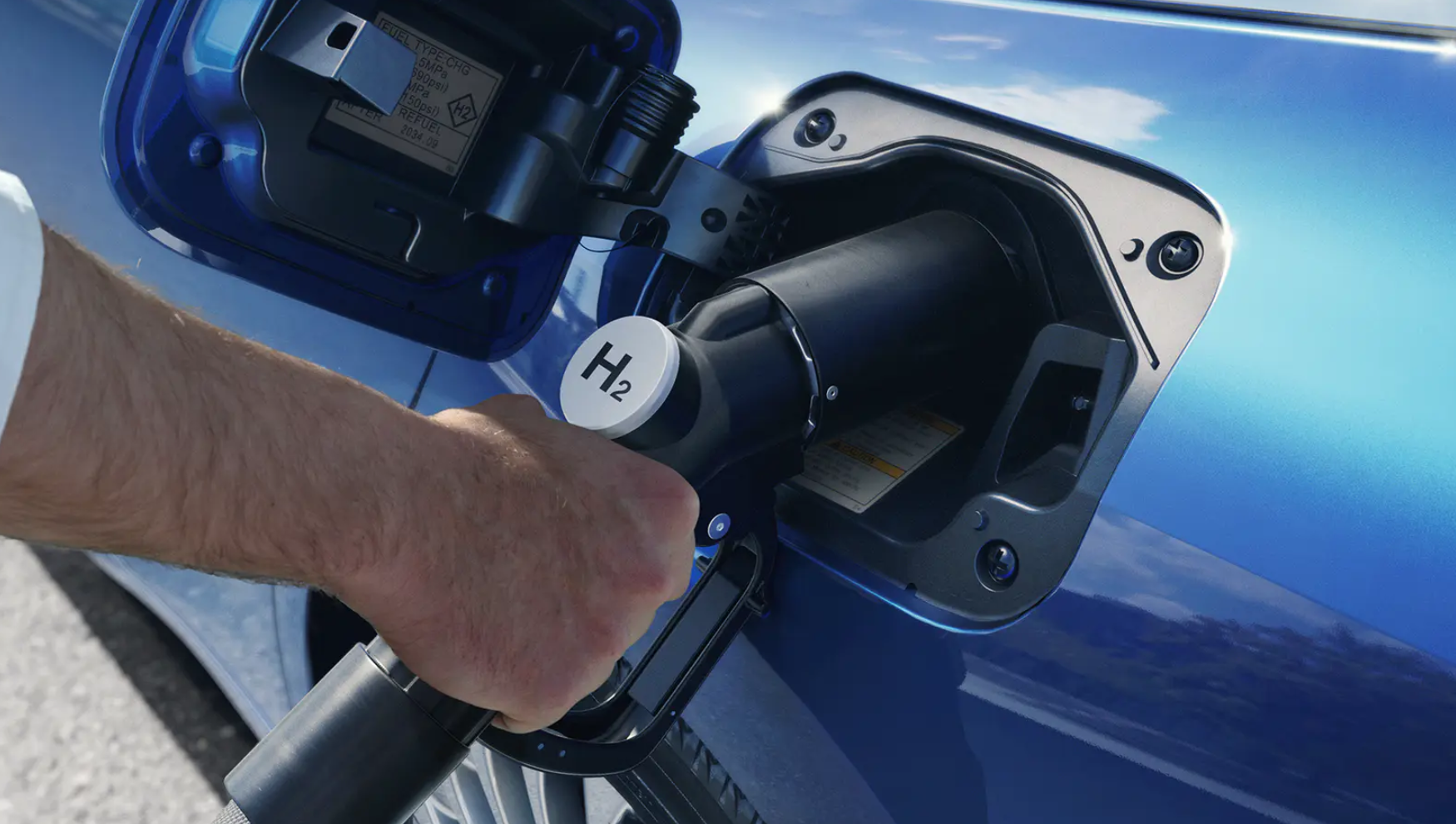 The Toyota Mirai hydrogen fuel-cell car