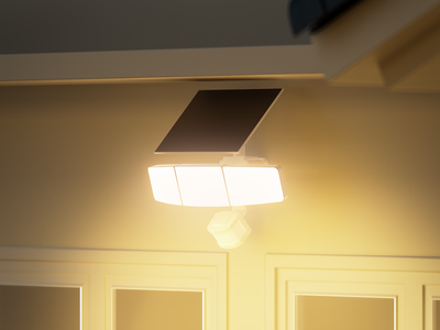 a photo of GE Lighting's Solar-Powered Floodlights for Smarter Home Security