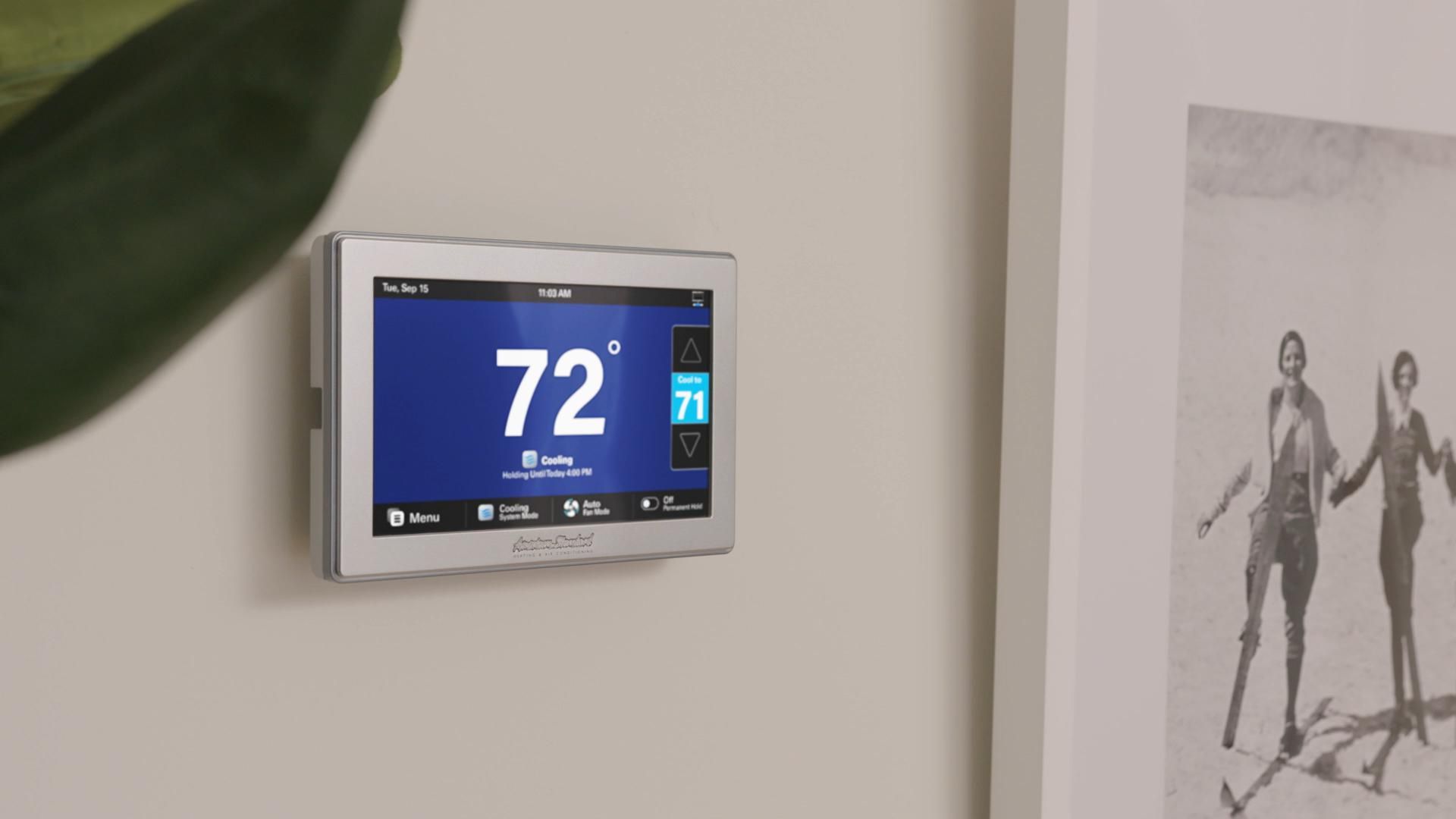 photo of american standard smart thermostat