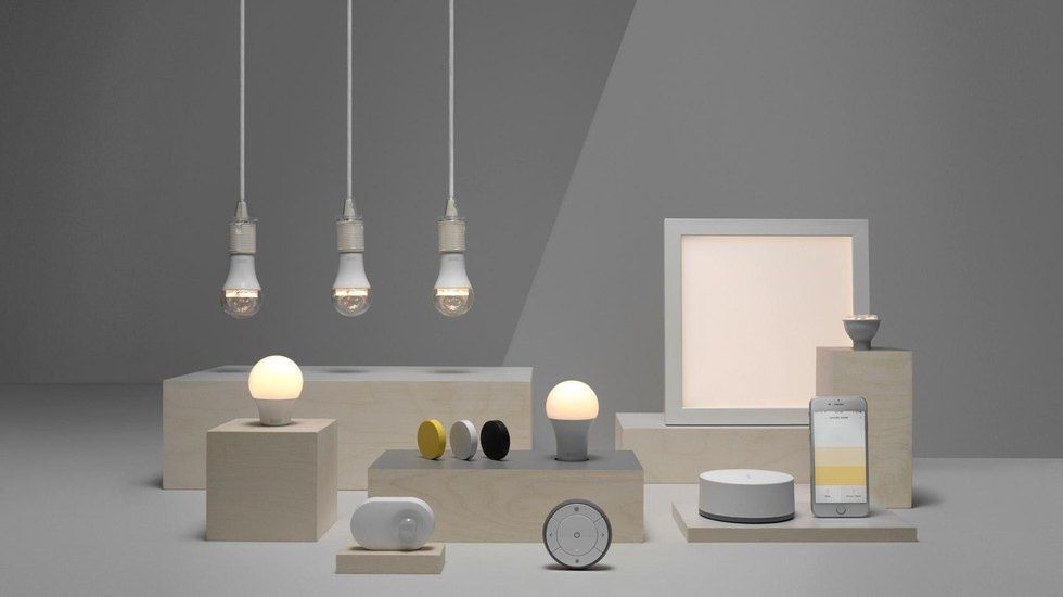 Photo of the Ikea Tradfri smart lighting range