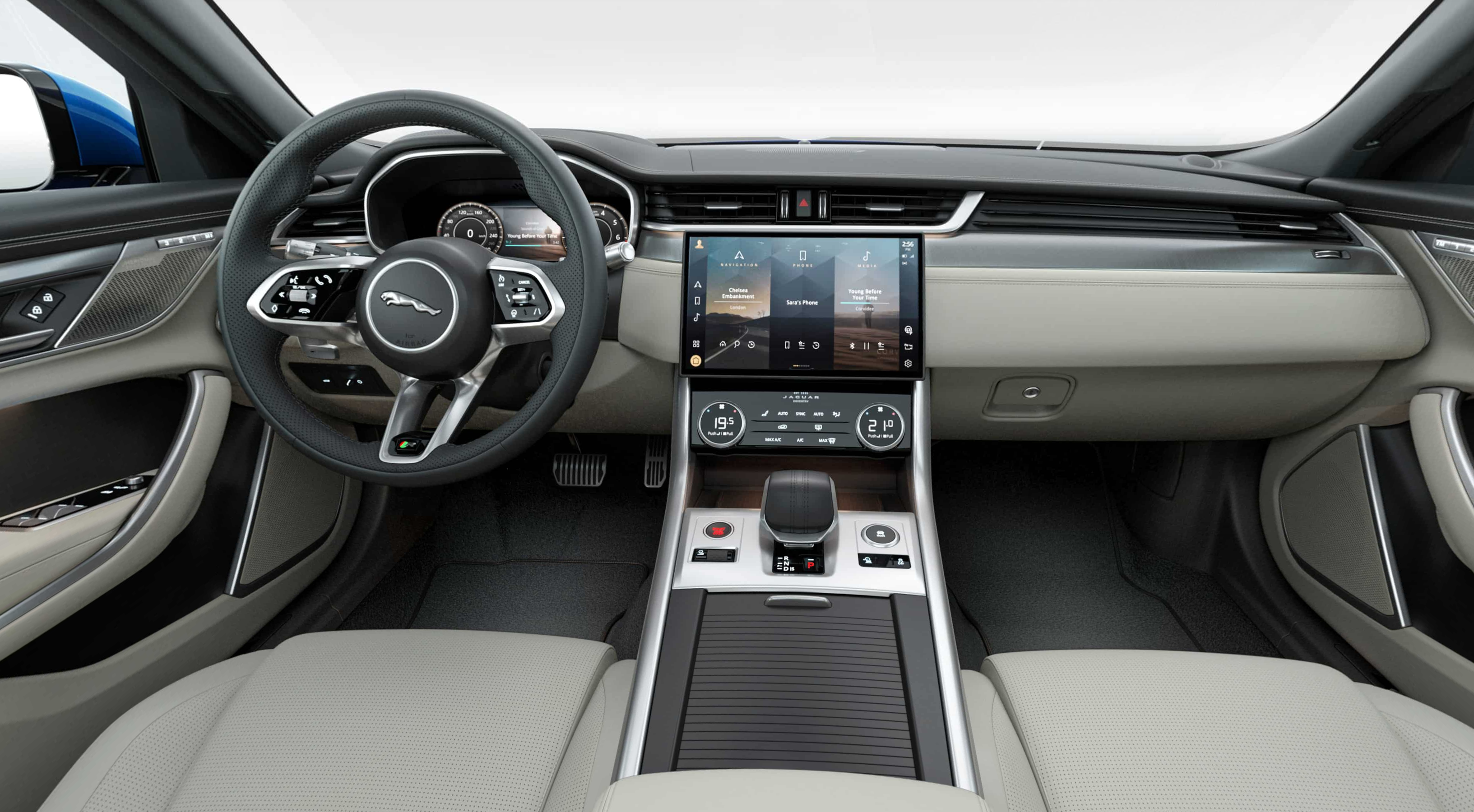 ​Interior of the 2021 Jaguar XF