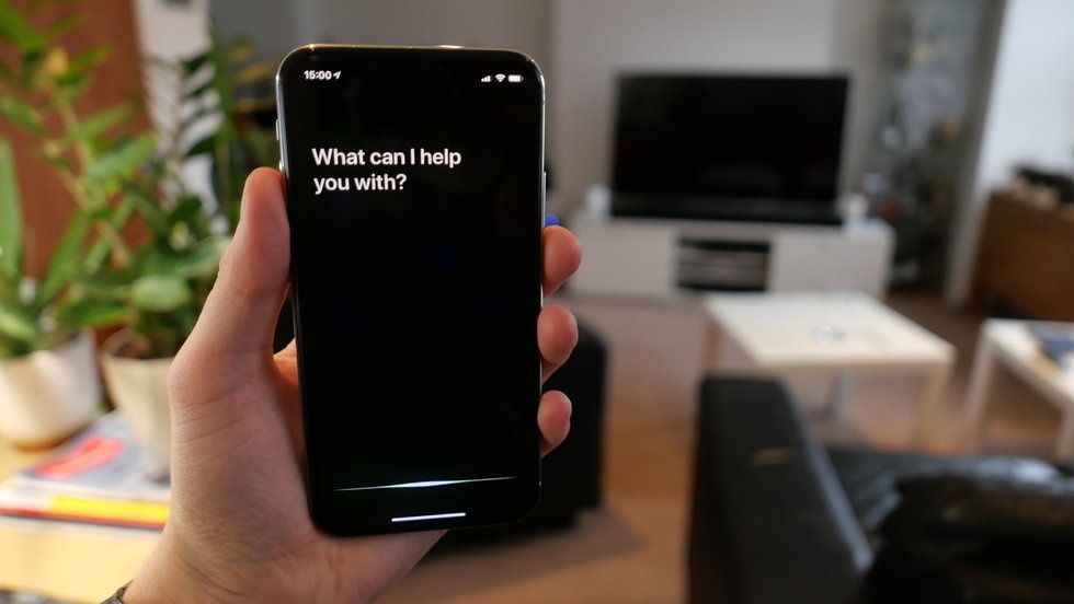 Photo of Siri on an iPhone X