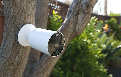 Kami outdoor camera on a tree