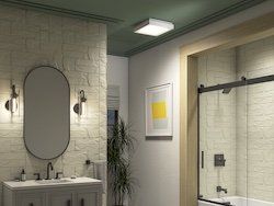 a photo of a bathroom with Kohler smart appliances and faucets.