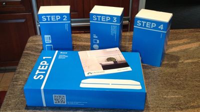 a photo of Lifeshield home security system unboxed