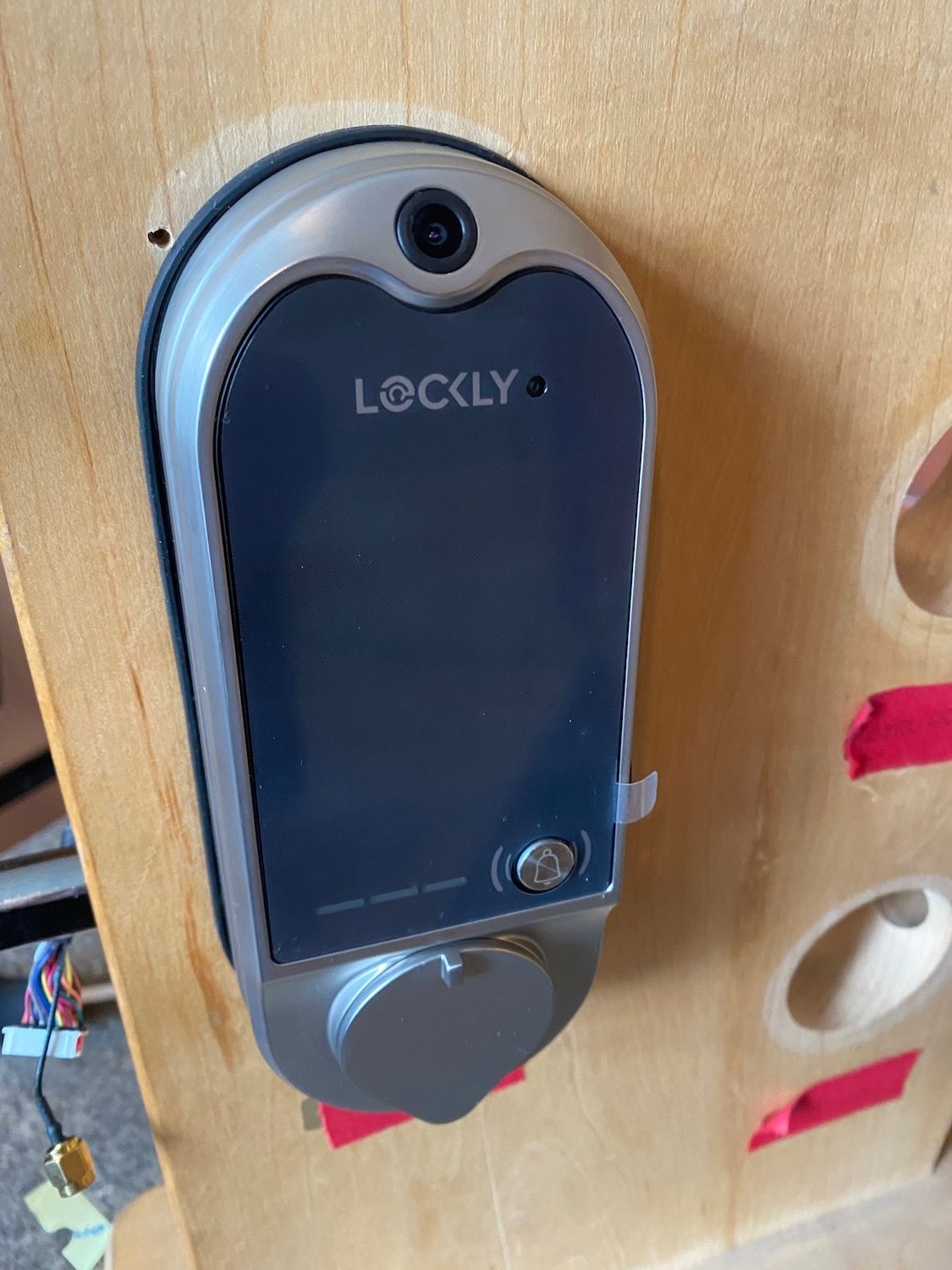 a photo of Lockly Vision Doorbell Camera Smart Lock installed