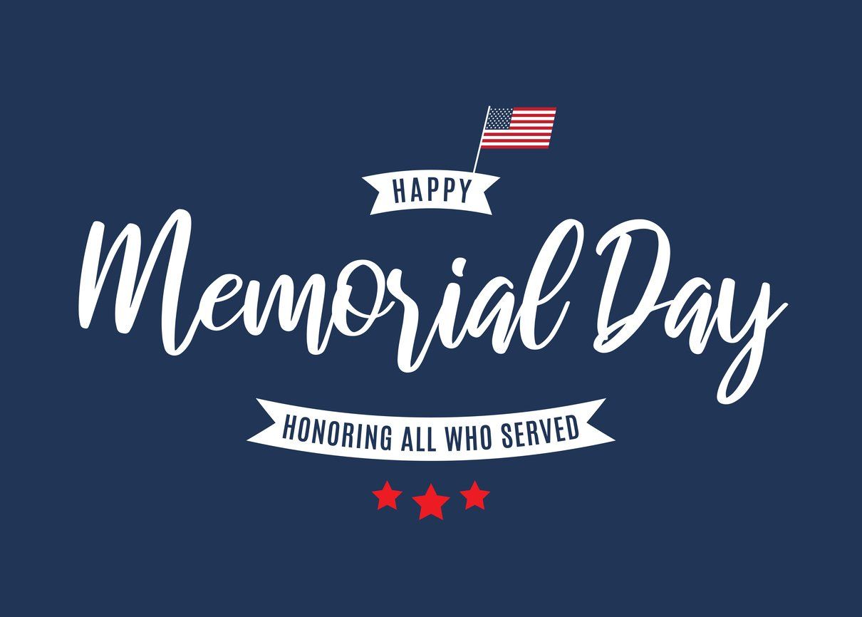 Memorial Day background. Honoring all who served. Vector stock illustration