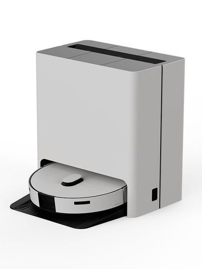 a product shot of Bespoke Jet Bot Combo robot vacuum and station