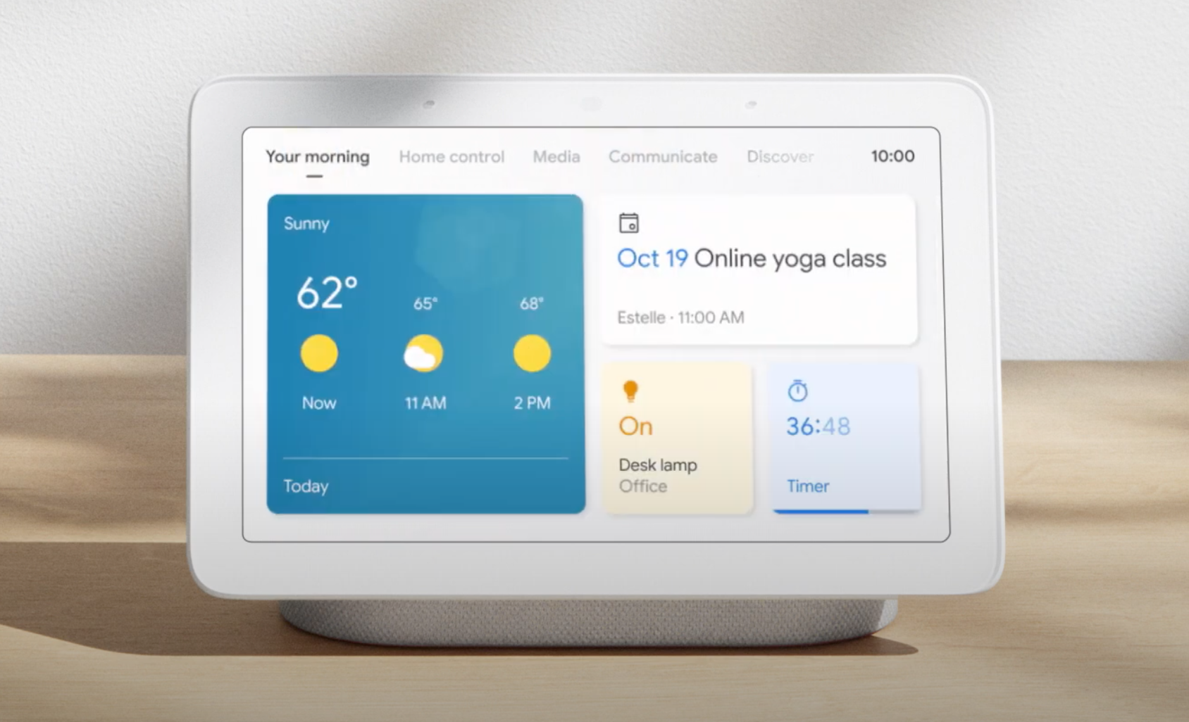 ​New interface for Google and Nest smart displays