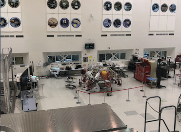 Mars rover Perseverance being built in 2018 at JPL