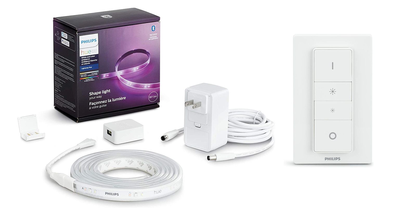 Philips Hue light strip kit and dimmer switch​