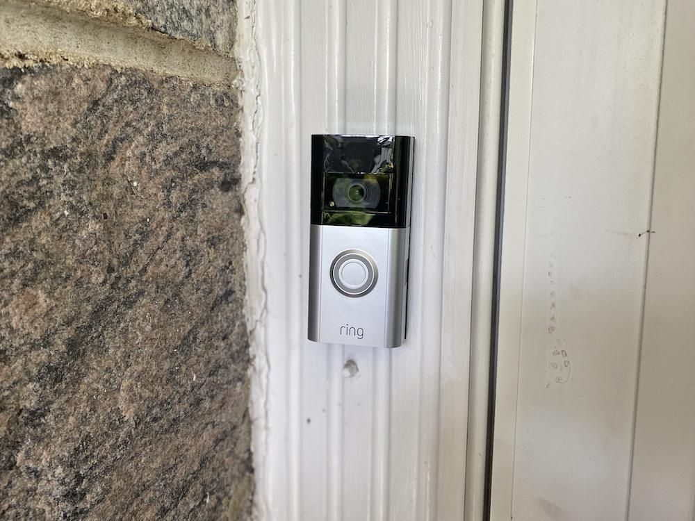 Ring Video Doorbell 4 installed on a doorway