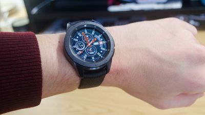 a photo of Samsung Galaxy Watch on a man's wrist