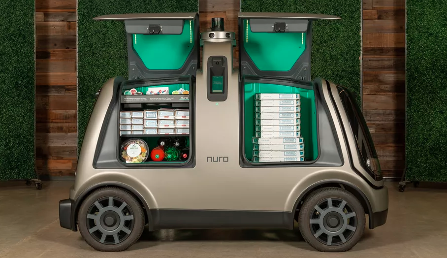 Photo of Nuro driverless delivery vehicle
