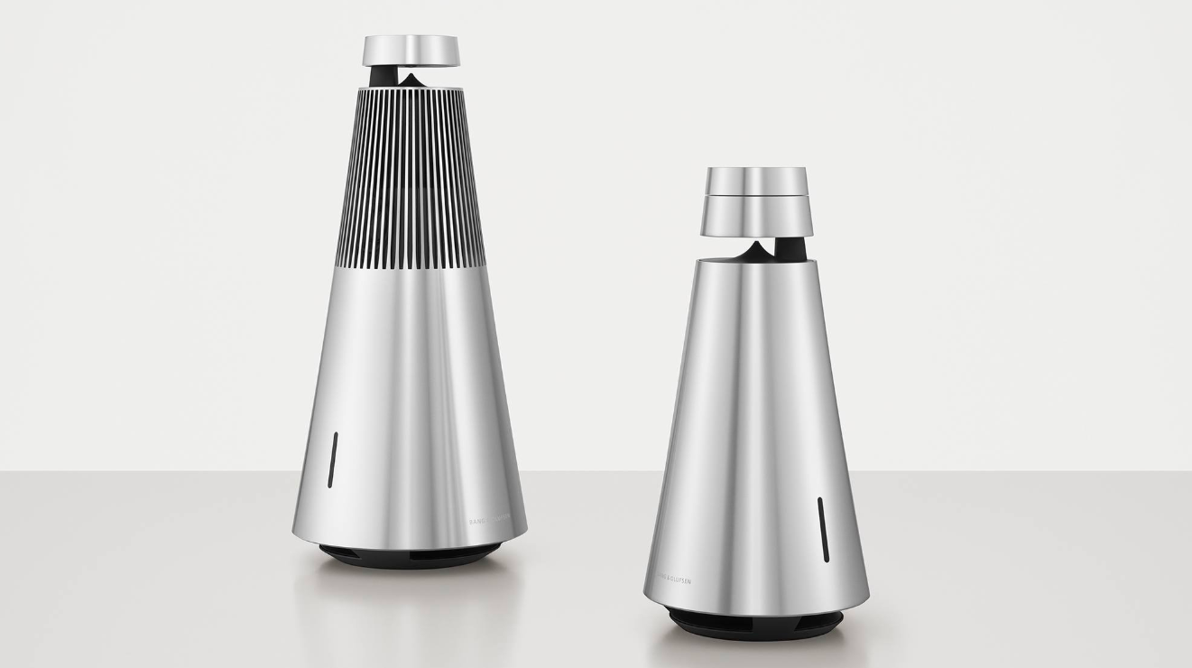 Photo of the Beosound 1 and Beosound 2 smart speakers by Bang & Olufsen