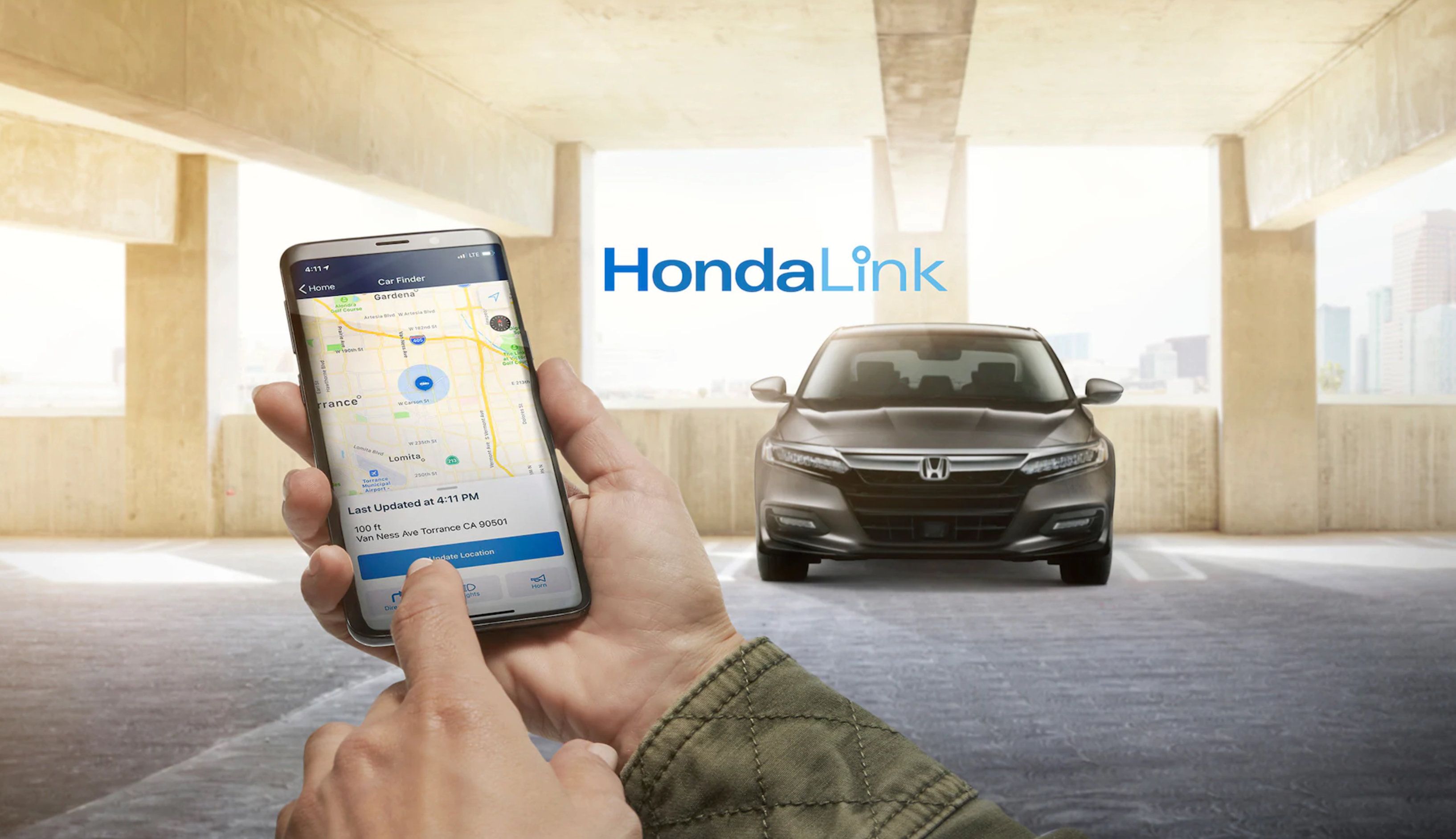 ​The HondaLink connected car smartphone app