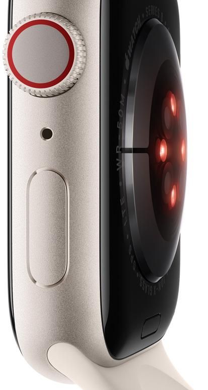a side view of Apple Watch 8