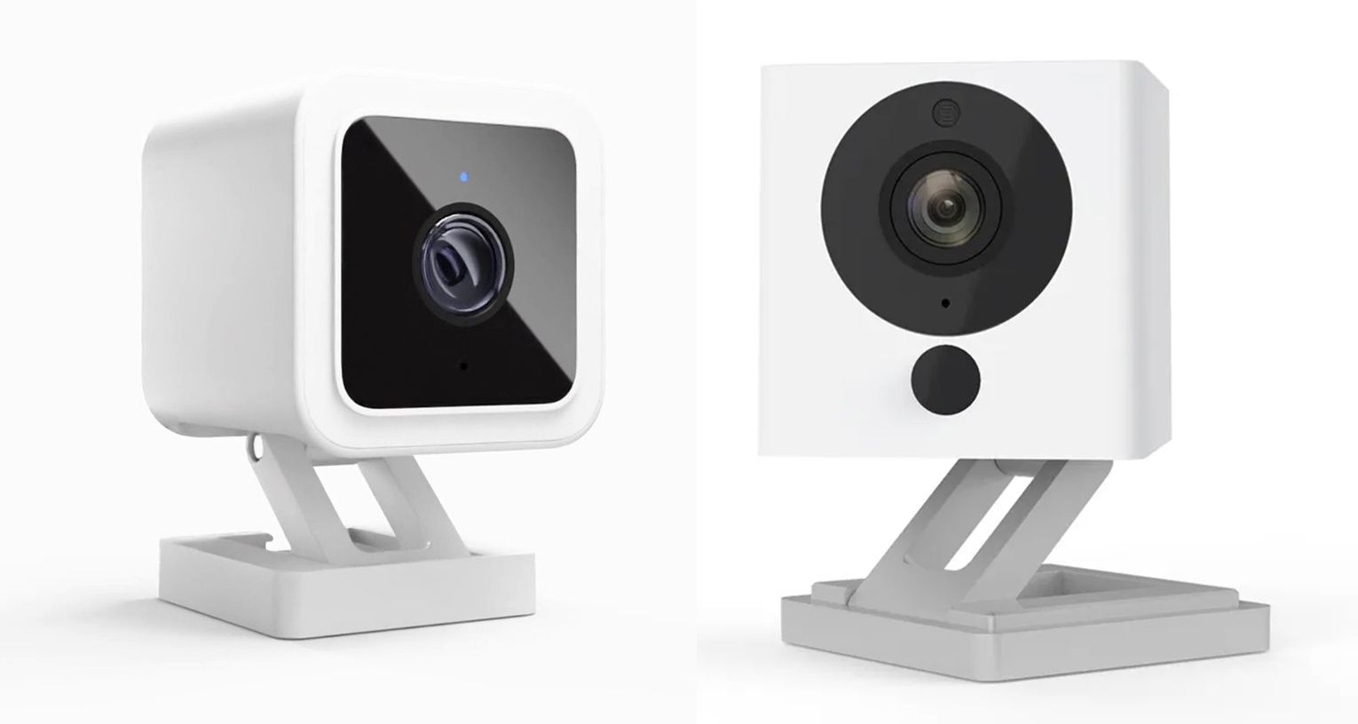 ​The new Wyze Cam v3 (left) and the Wyze Cam v2 