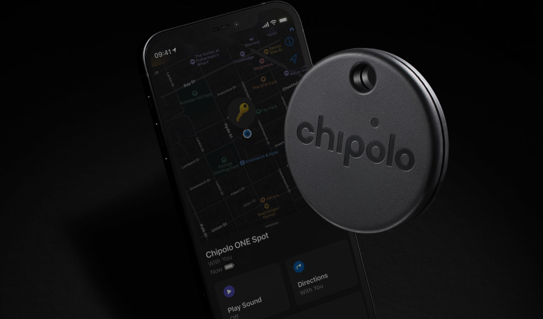 Chipolo ONE – Smart Item Finder, Black