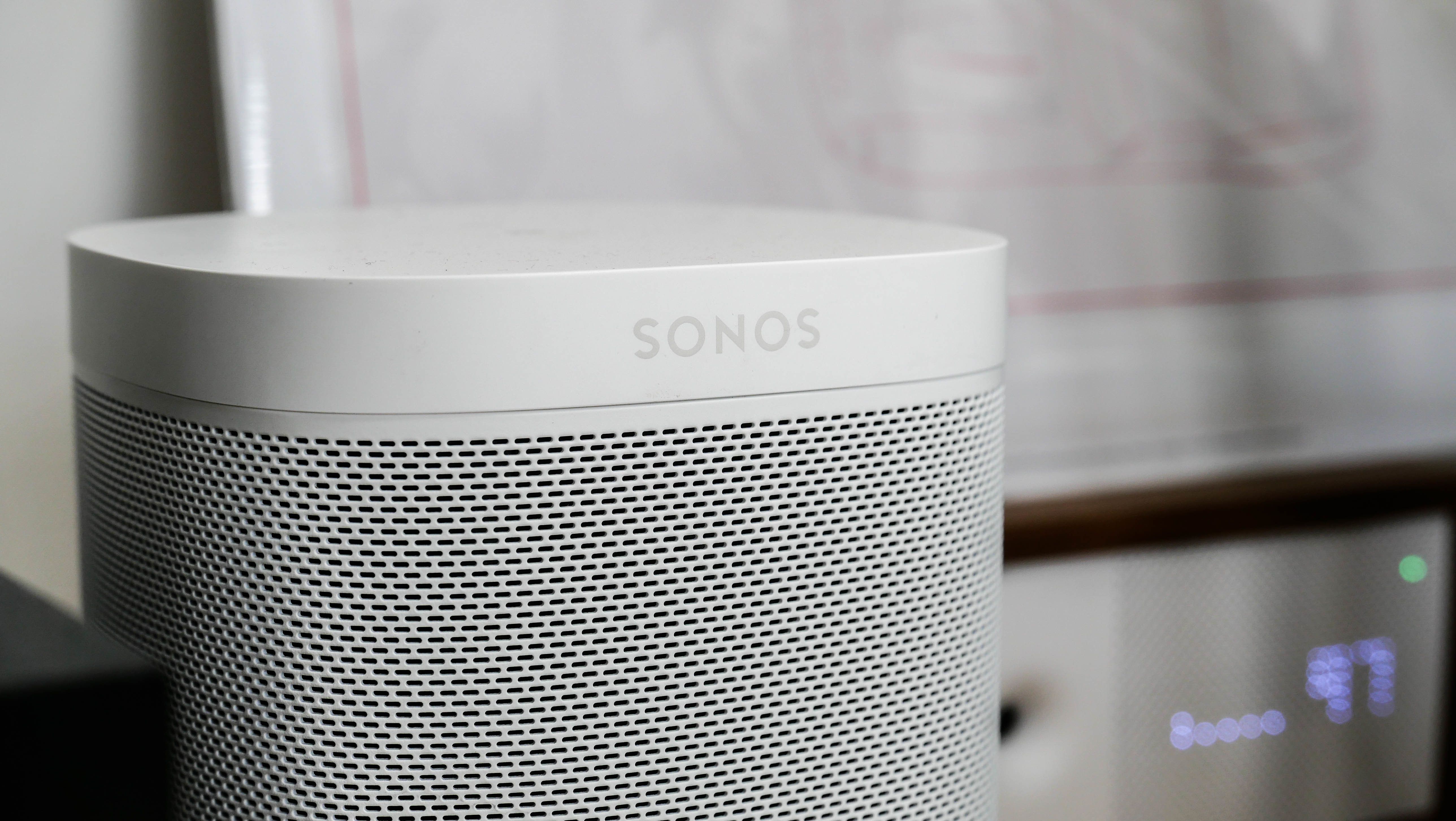 Photo of the Sonos One smart speaker
