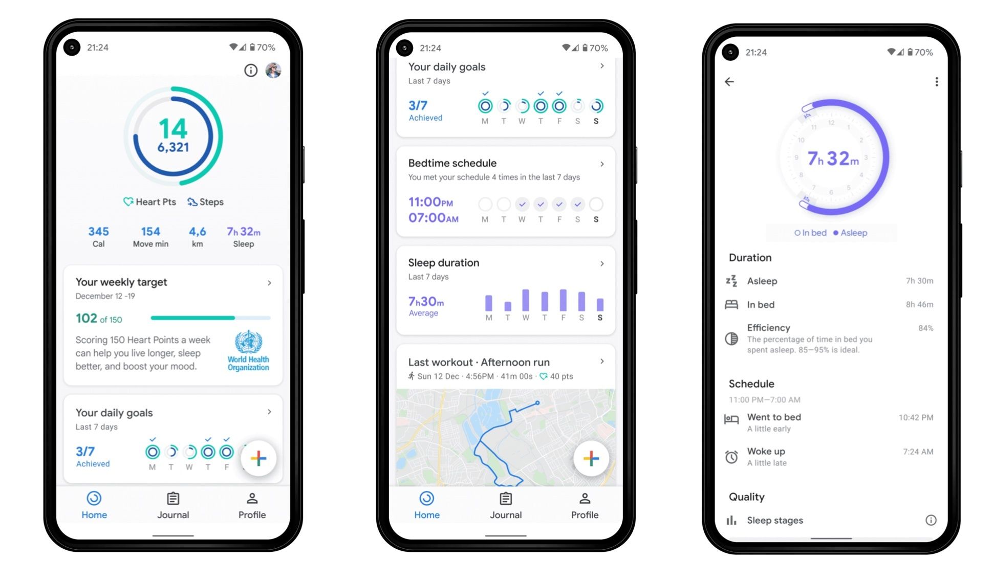 Updated Google Fit smartphone app