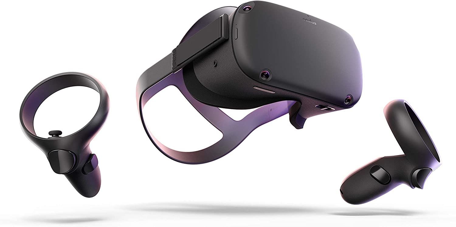 Oculus Quest VR headset and controllers