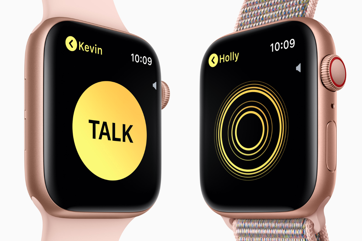 Photo of the Walkie-Talkie app on Apple Watch