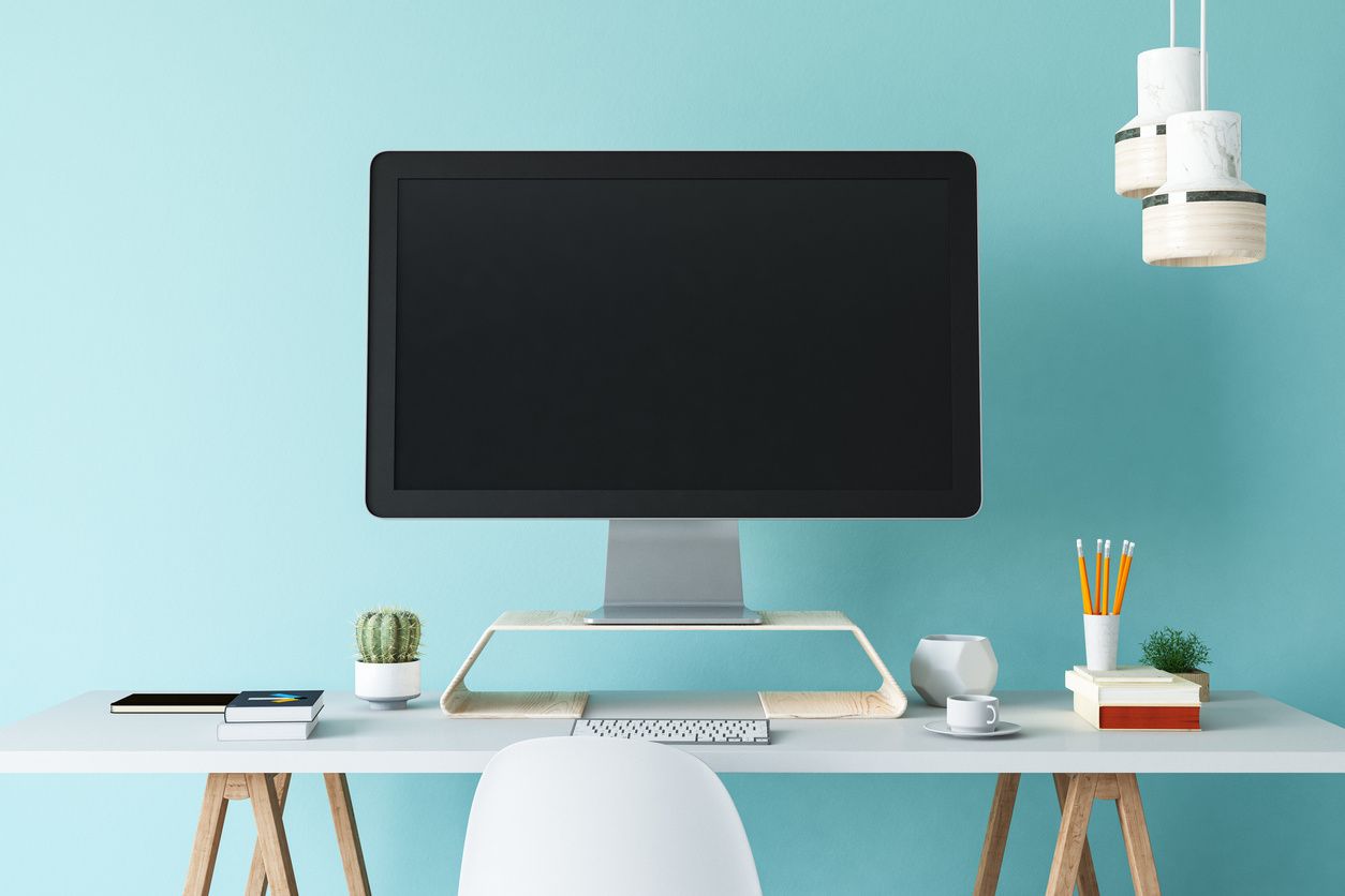 Stock image of a desktop computer monitor