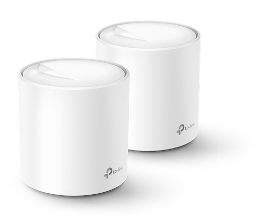 The TP-Link Deco X60 dual-band Wi-Fi 6 mesh routers