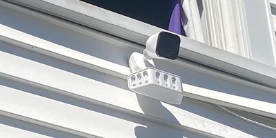 a photo of Vivint Spotlight Pro installed