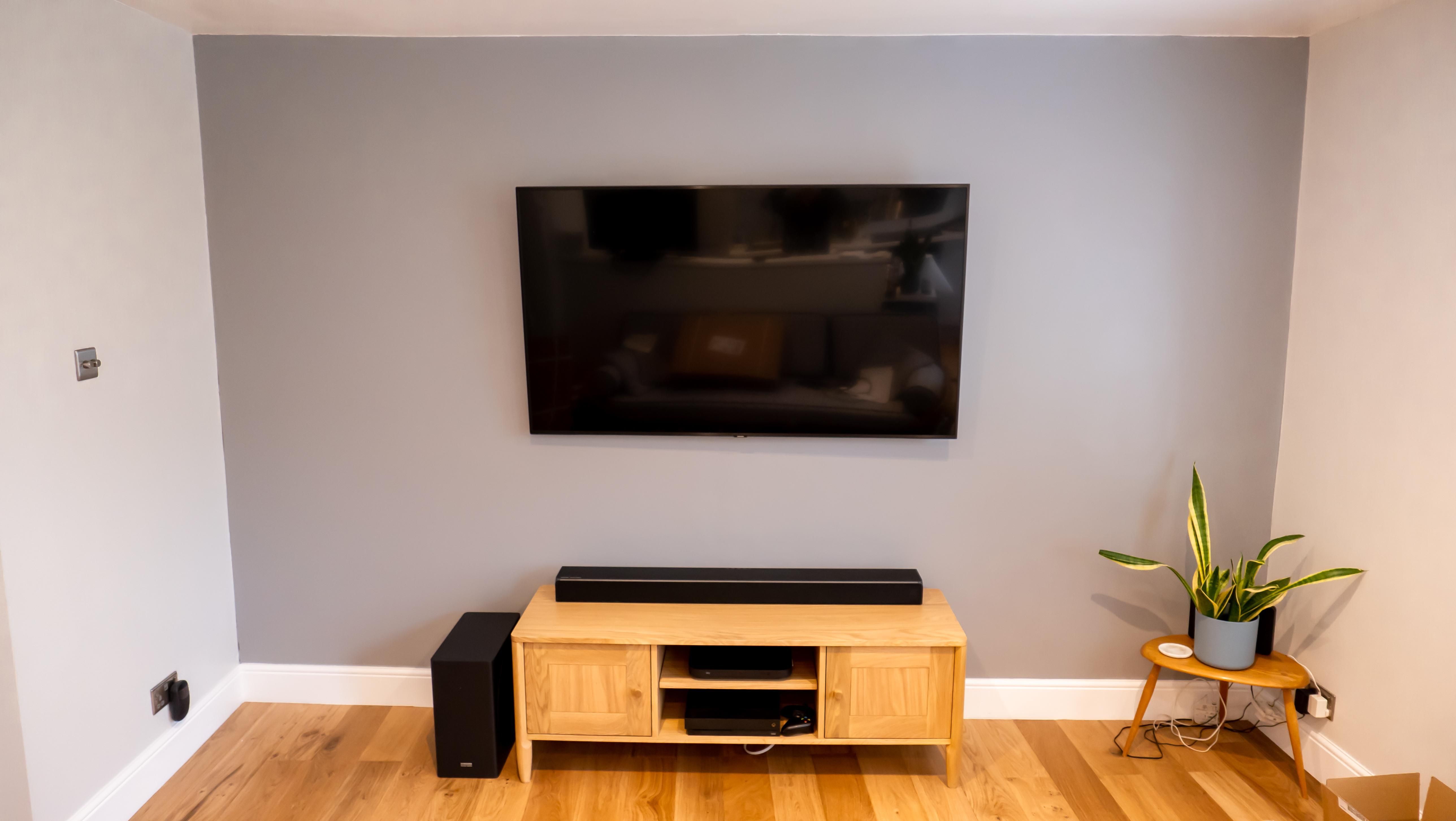 Wall-mounted television