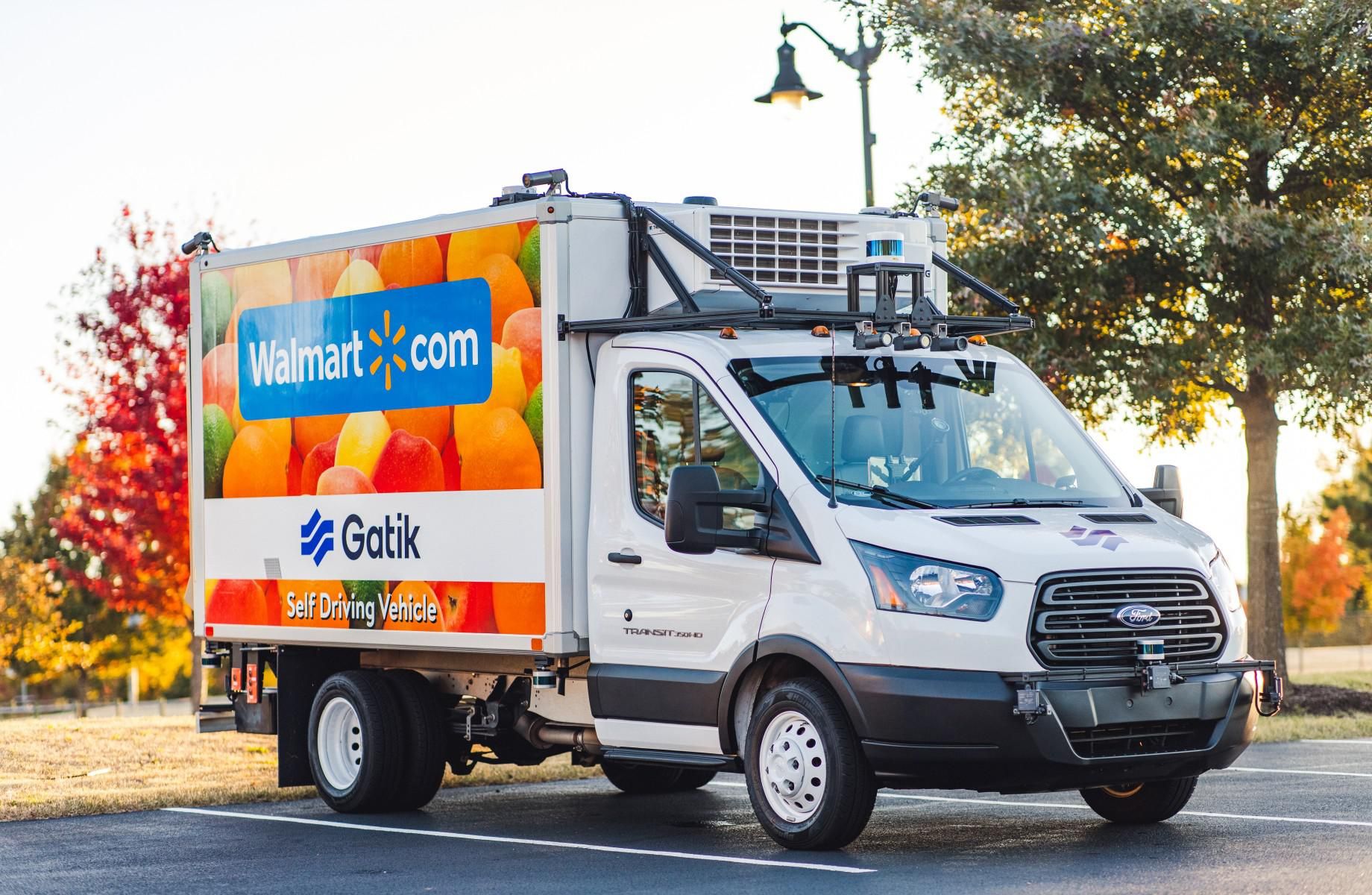 Walmart autonomous delivery van