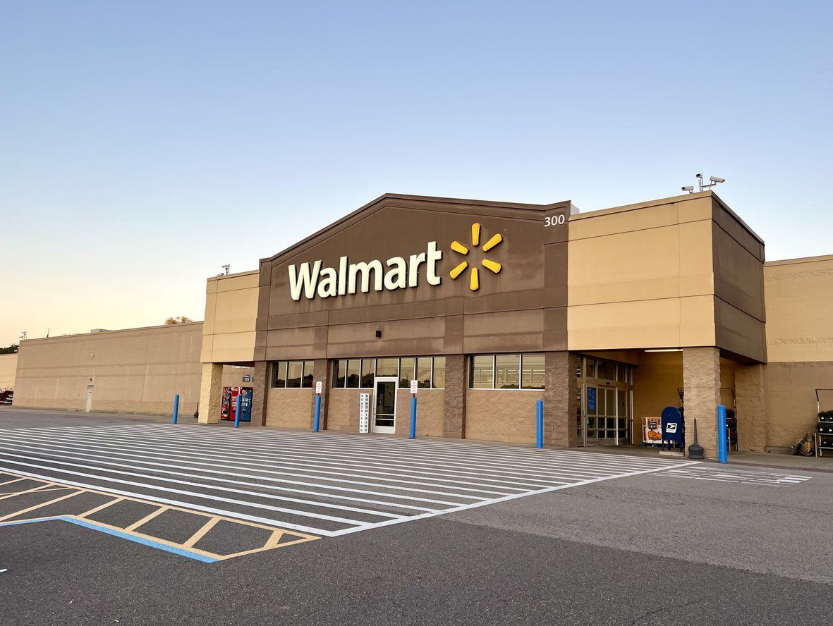 a photo of walmart store front