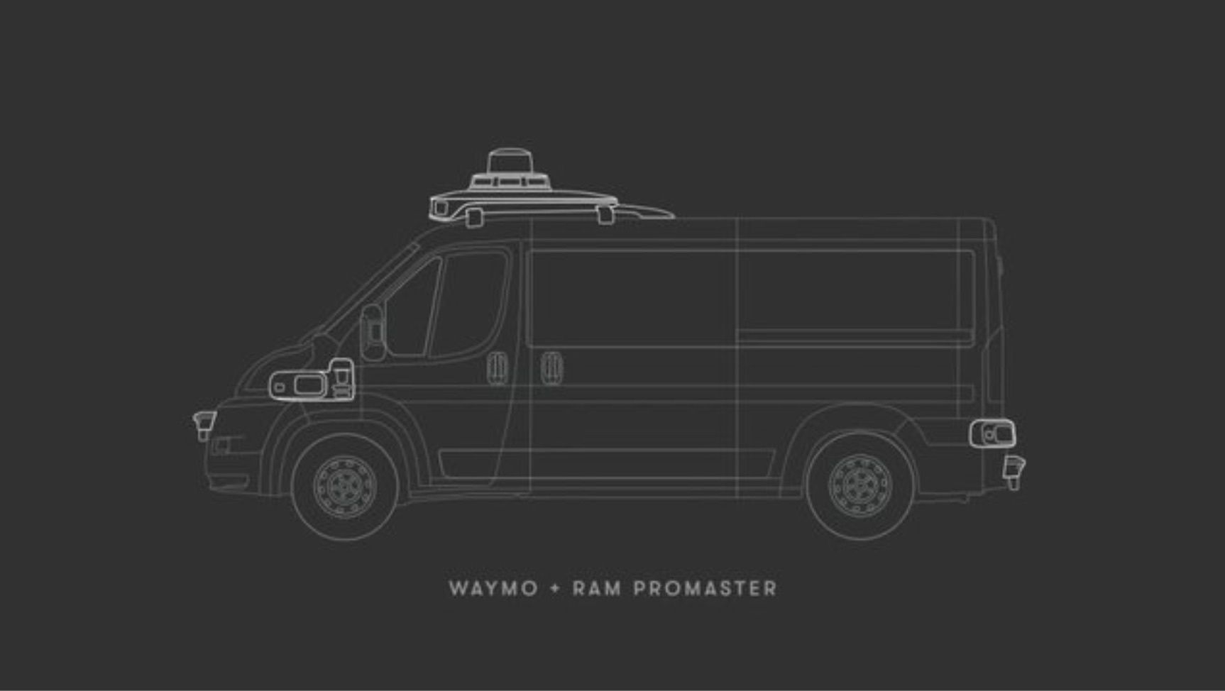 Ram ProMaster delivery van with Waymo driverless technology