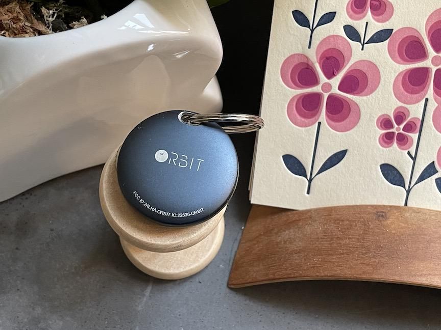 Orbit Bluetooth tracker on a keyring