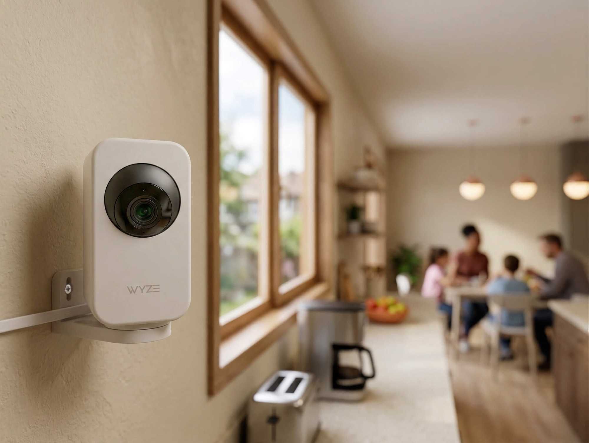 photo of Wyze Indoor Cam Pan on wall in the kitchen